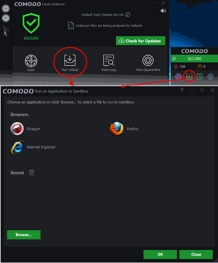 Comodo application agent не работает windows 10